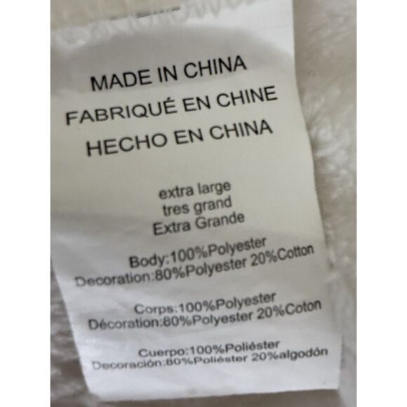 Emily & Merritt Pottery Barn Bathrobe Robe Hooded Pockets Soft Plush Size XL - Picture 6 of 9